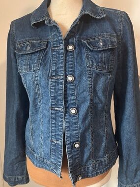 Baccini vintage Classic Women's Denim Jacket - Blue